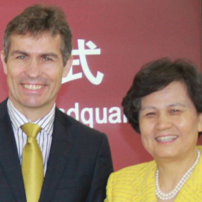 University of Queensland President and Vice-Chancellor Professor Peter Høj and Hanban Director-General Madam Xu Lin in China this week.